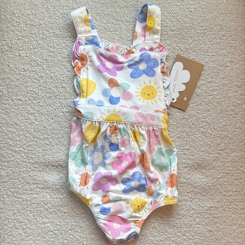 Angel Dear Sunshine Floral Baby Sunsuit
